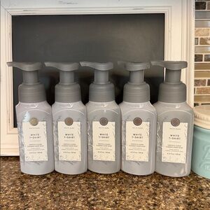 White Barn White T-shirt Foaming Hand Soap 5 pc